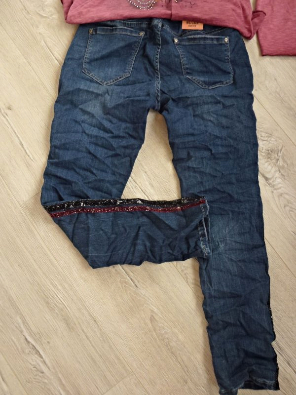 neue  Kollektion schöne Jeans seitlich mit 2 streifen  xs - xl