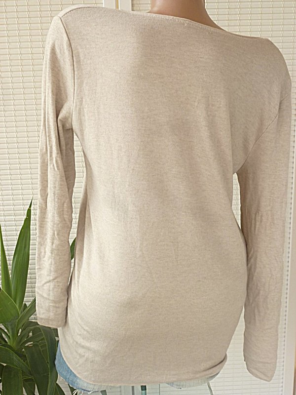 38 40 42 feinstrick Shirt Pullover neue kollektion 3 d Druck V - Neck