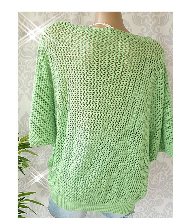 38 40 42 44  oversize Pullover Strickpullover Loch Strick FARBAUSWAHL