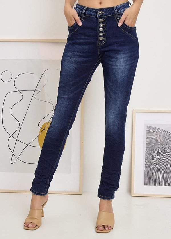 XS S M L XL coole  Jeans mit ausgefallenen  Knöpfen neue Kollektion